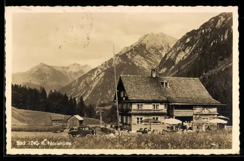 AK Mittelberg, Gasthof Bad, Norishütte