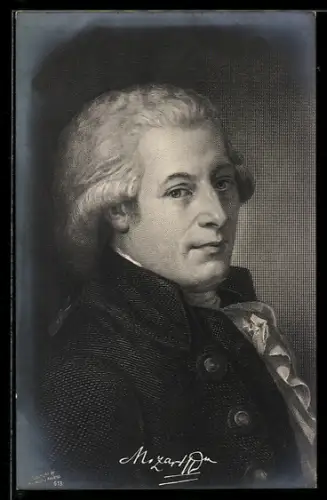 AK Portrait von Wolfgang Amadeus Mozart