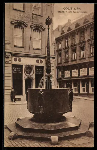 AK Köln, Brunnen am Gülichplatz