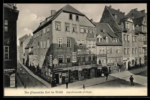 AK Leipzig, Plauensche Hof im Brühl