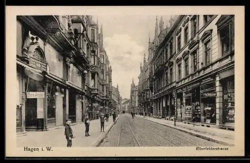 AK Hagen i. W., Elberfelderstrasse