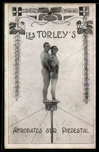 AK Les Torley`s, Akrobatenduo auf einem Podest