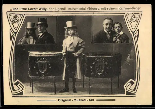 AK Musiker The Little Lord Willy mit seinem Kammerdiener