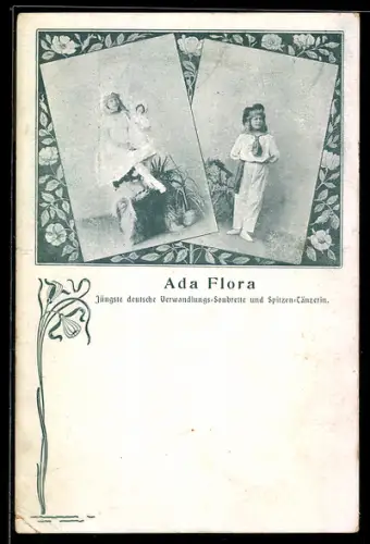 AK Musikerin Ada Flora in Kostümen