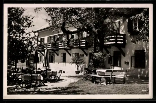 AK Drobollach, Pension Karner am Faakersee, mit Terrasse und Garten