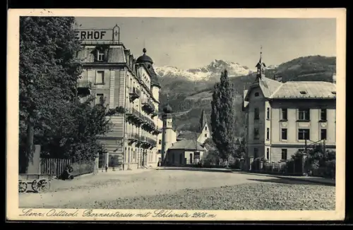 AK Lienz, Boznerstrasse mit Schleinitz