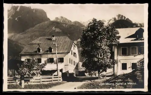 AK Iselsberg, Hotel zur Wacht mit Strassenpartie