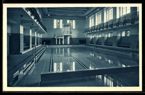 AK Innsbruck, Schwimmhalle im Städtischen Hallenbad