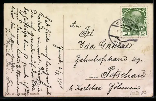 AK Innsbruck, Innbrücke mit Strassenpartie