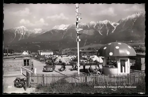 AK Innsbruck, Camping-Platz-Reichenau
