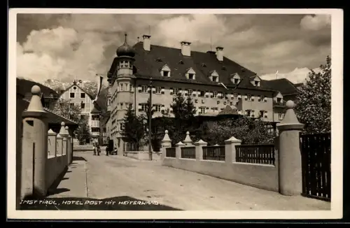 AK Imst /Tirol, Hotel Post mit Heiterwand