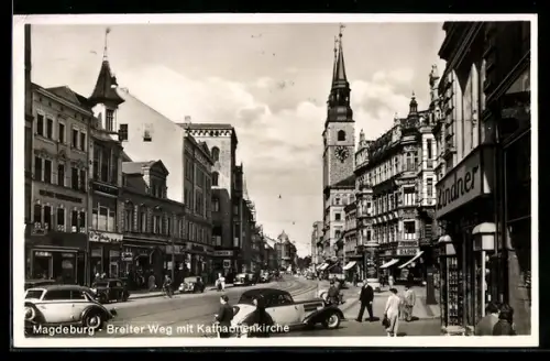 AK Magdeburg, Breiter Weg, Katharinenkirche