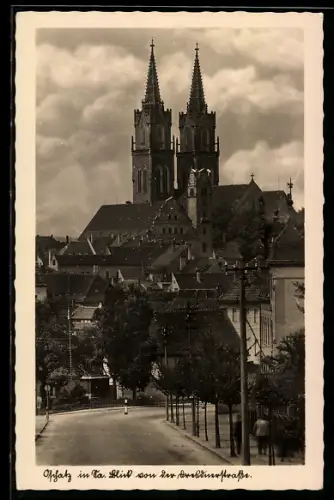 AK Oschatz i. Sa., Blick von der Dresdener Strasse