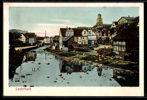 AK Lauterbach, Ortspartie am Fluss