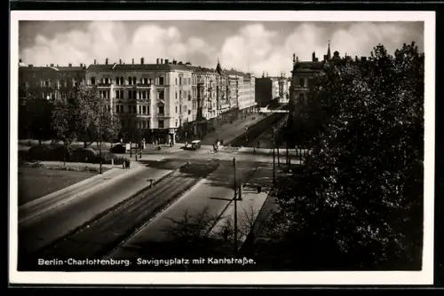 AK Berlin-Charlottenburg, Savignyplatz mit Kantstrasse