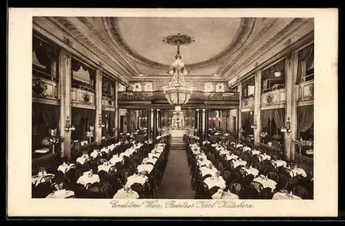 AK Berlin-Charlottenburg, Gaststätte Konditorei Wien, Kurfürstendamm 26, Innenansicht
