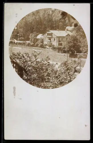 Foto-AK Hotel Steinicht, Hotel am Waldrand 1911