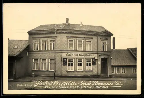 AK Bad Ilmenau /Thür., Kühns Gaststätte