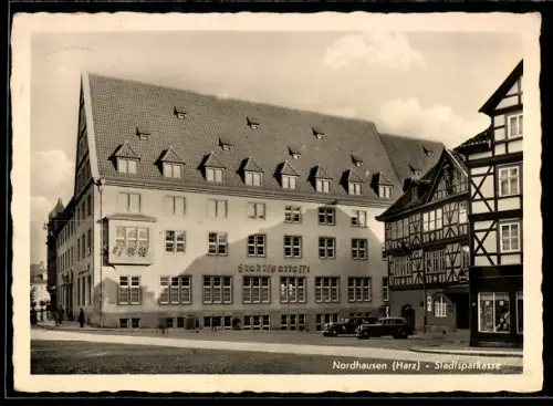 AK Nordhausen /Harz, Bei der Stadtsparkasse