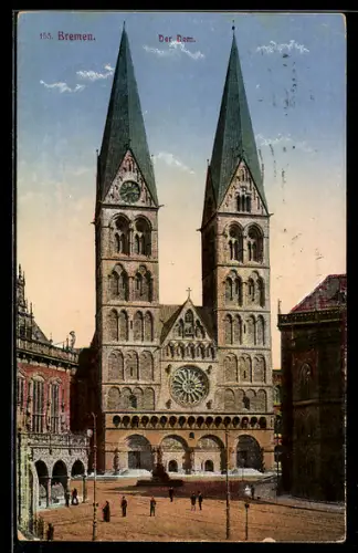 AK Bremen, Dom mit Strassenpartie