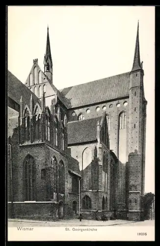 AK Wismar, Ansicht der St. Georgenkirche