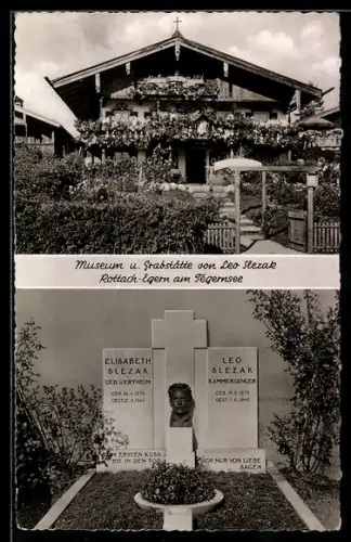 AK Rottach-Egern, Museum und Grabstätte des Opernsängers Leo Slezak