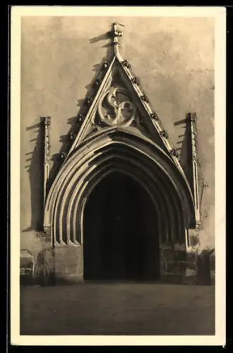 AK Döbeln, Kirche St. Nicolai, Portal