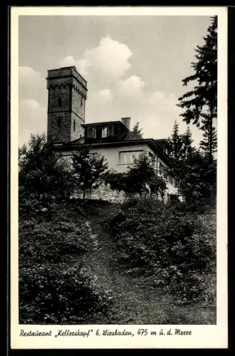 AK Wiesbaden, Restaurant Kellerskopf, Bes. Ernst Christ