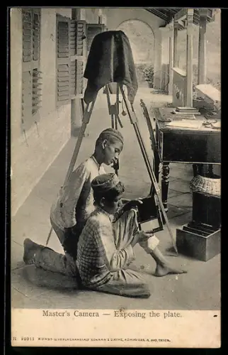 AK Master`s Camera, Exposing the plate