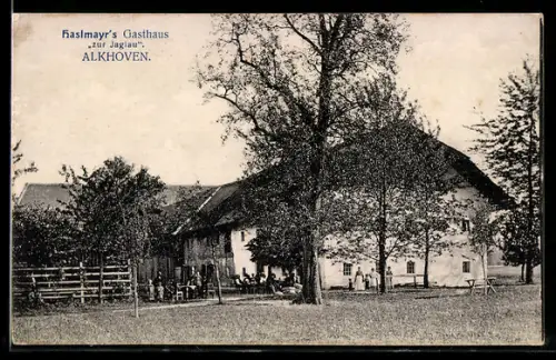 AK Alkoven, Haslmayr`s Gasthaus zur Jaglau, Aussenansicht