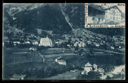 AK St. Gallenkirch /Vorarlberg, Gasthof und Pension zum Rössle, Inh. Johann Jos. Netzer