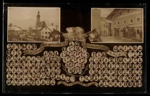 AK Weng, Kirche, Handlung, gefallene Soldaten 1914-1918