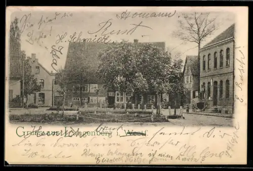 AK Langenberg i. Westf., Partie im Ort