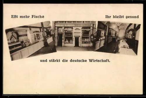 AK Hamburg-St.Pauli, See-Fluss-Bratfisch-Restaurant, Reeperbahn 9, Inh. G. Neuhoff & C. Wiese