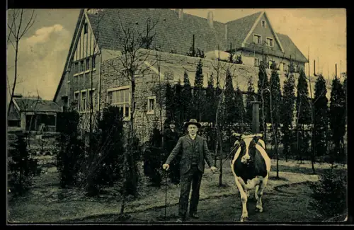 AK Wanne i. W., Gasthof Schweizerhof Flora, Inh. W. Marzina