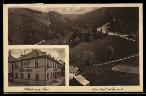 AK Nordhalben /Oberfranken, Hotel zur Post, Bes. Hans Hader
