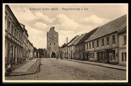 AK Lychen, Stargardterstrasse & Tor
