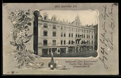 AK Hannover, Hotel Bayrischer Hof, Luisenstrasse 10
