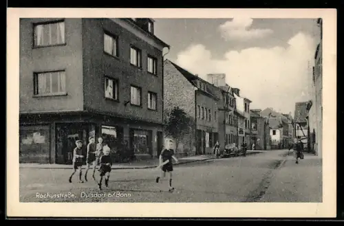 AK Duisdorf b. Bonn, Rochusstrasse mit Wohngebäuden