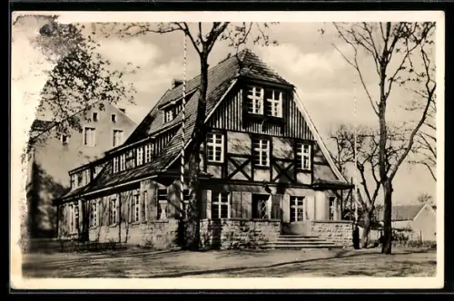 AK Rüdersdorf b. Bln., Jugendherberge des Reichsverbandes der DJH, Aussenansicht