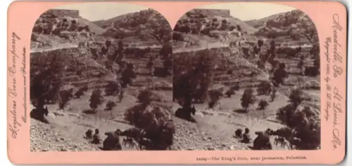 Stereo-Fotografie Keystone View Company, Meadville, Ansicht Jerusalem, The King`s Dale