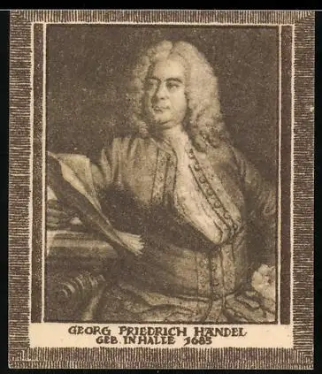 Notgeld Halle /Saale 1921, 20 Pfennig, Georg Friedrich Händel Porträt