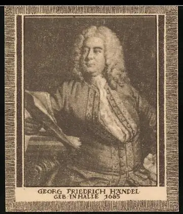 Notgeld Halle a. S., 20 Pf., Porträt von Georg Friedrich Händel
