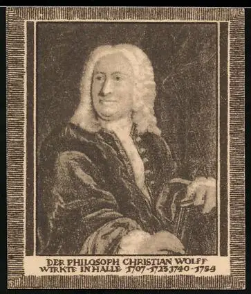 Notgeld Halle /Saale, 20 Pfennig, Porträt von Philosoph Christian Wolff