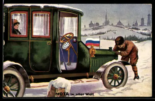 AK R. Warnebold & Co., Auto im Schnee