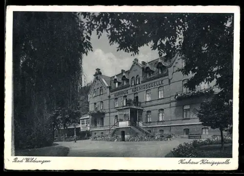 AK Bad Wildungen, Hotel Kurhaus Königsquelle