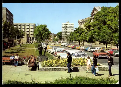 AK Potsdam, Partie in der Heinrich-Rau-Allee