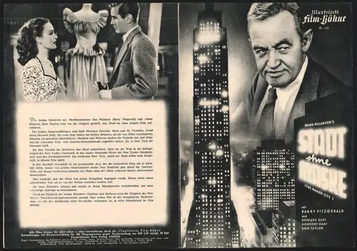 Filmprogramm IFB Nr. 442, Stadt ohne Maske, Barry Fitzgerald, Howard Duff, Regie: Jules Dassin