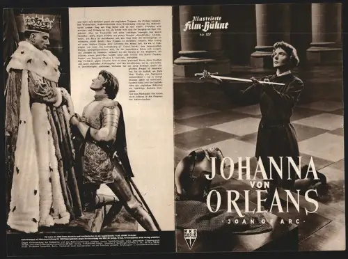 Filmprogramm IFB Nr. 837, Johanna von Orleans, Ingrid Bergman, Jose Ferrer, Regie: Victor Fleming