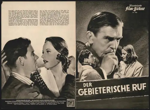 Filmprogramm IFB Nr. 846, Der gebieterische Ruf, Rudolf Forster, Maria Holst, Regie: Gustav Ucicky